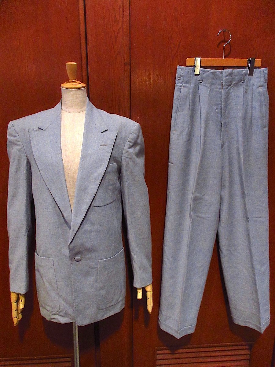 ビンテージ50's●IRVING'S 1Bスーツツーピース●230222c2-m-suit 1950sメンズセットアップ古着