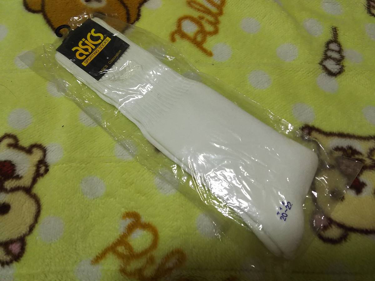  не использовался товары долгосрочного хранения сделано в Японии Asics спортивный ng носки гольфы 20~22cm