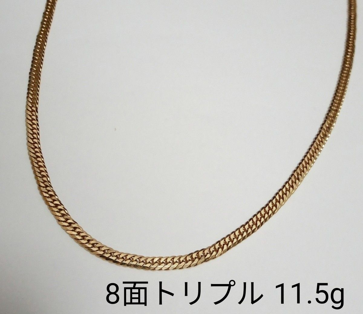 18k 喜平 ネックレス 8面トリプル 45cm 11.5g-