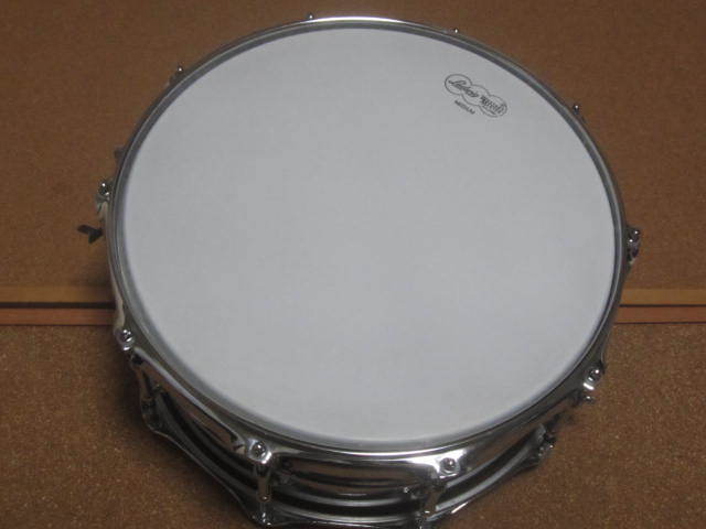○スネアドラム『ラディックLB400BT』5×14インチ クロームブラスシェル