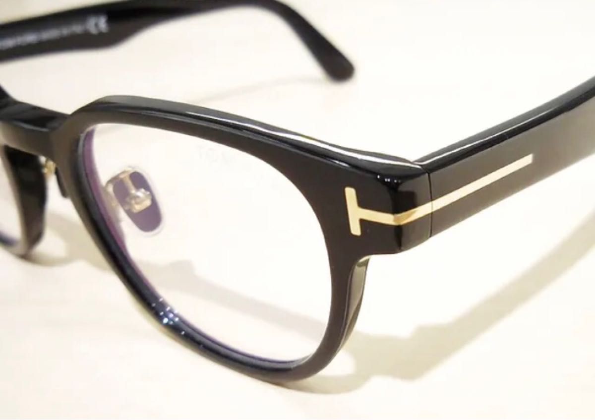 シルバー/レッド TOM FORD ボスリントン型ブラックセルフレーム 新品未