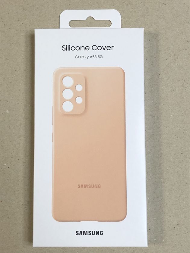 Galaxy A53 5G ◆ Silicone Cover シリコンカバー ピーチ Samsung ロゴ オフィシャル【並行輸入品】SC-53C SCG15_画像6