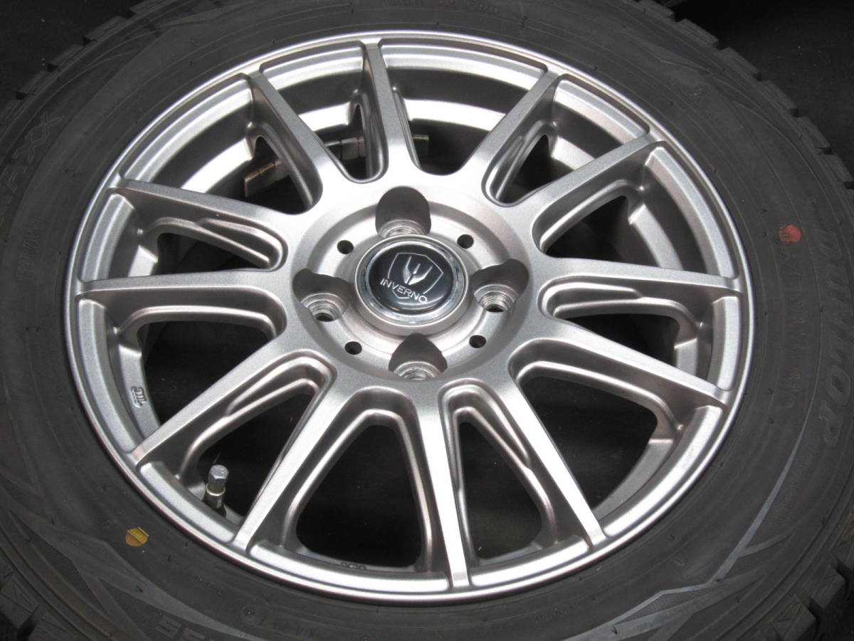 ★☆ 社外アルミ ダンロップ 165/70R14 アクア ヴィッツ マーチ キューブ デミオ PCD/100/+42 #21156 ☆★_画像2