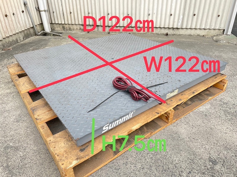 [ the US armed forces discharge goods ] floor scale 5000kg large pcs only floor type measurement vessel RICELAKE 4×4 HPLD-10K *BB3NM-W