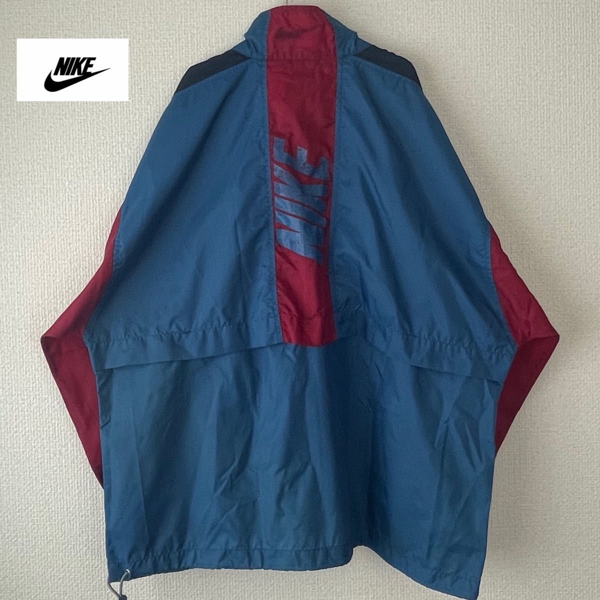 NIKE 90s 銀タグ 白タグ ナイロンジャケット ロゴ刺繍 バックロゴ