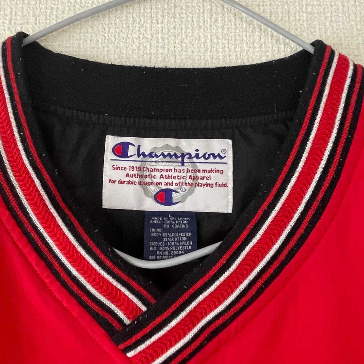 Champion 90s ナイロンプルオーバー ウィスコンシン大学 カレッジロゴ