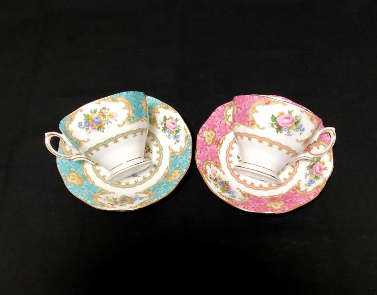 ROYAL ALBERT ロイヤルアルバート カップソーサー 色絵 金縁