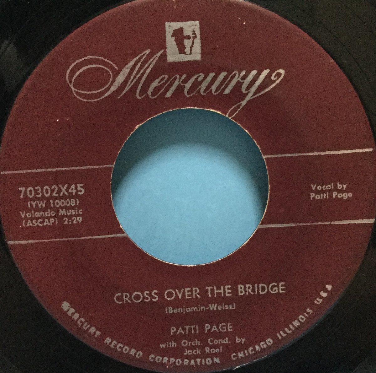 EP 洋楽 Patti Page / Cross Over The Bridge 米盤_画像3