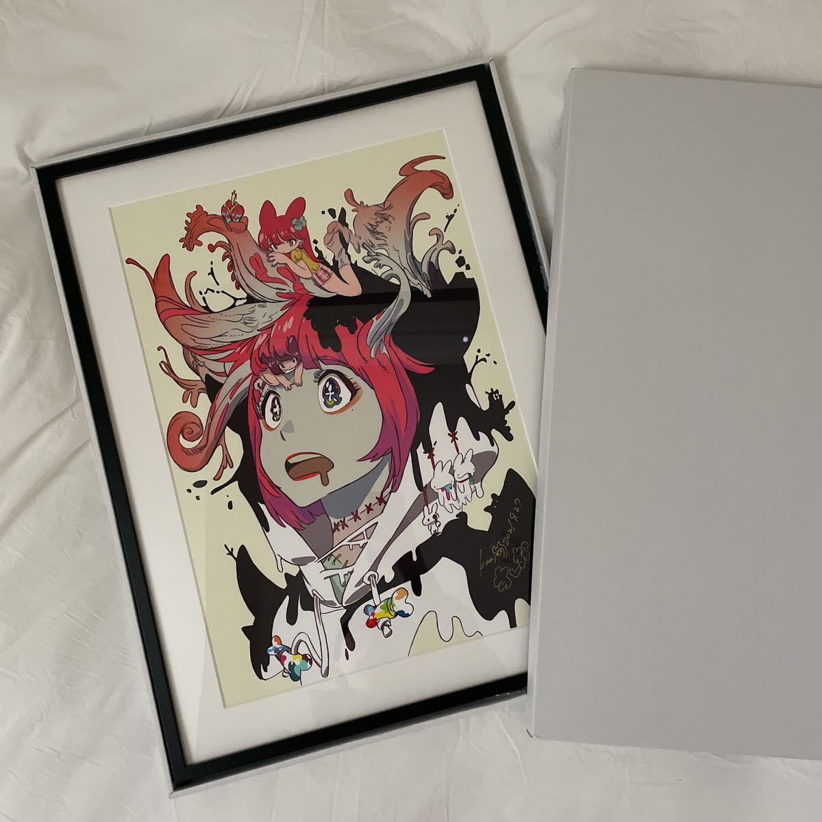 ンビが】 【1円スタート】田中かえ×すしお コラボ作品 ed27 現代アート