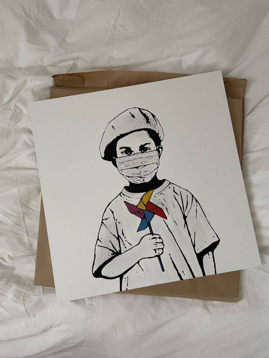 専門ショップ kurry ステンシルアート トムヨーク banksy kyne