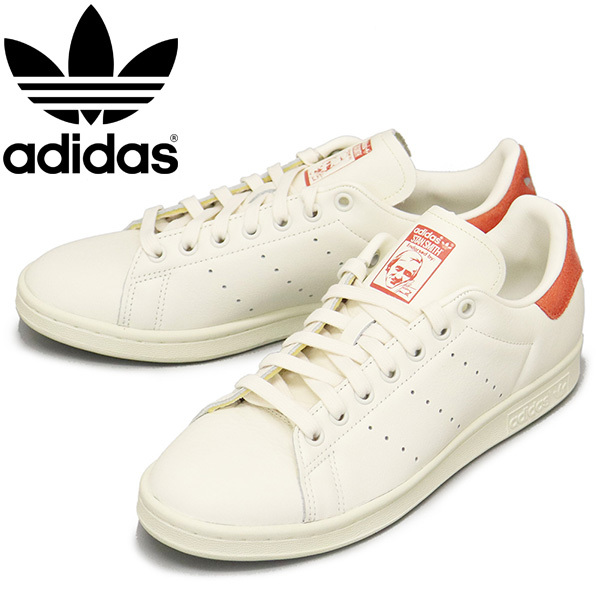 adidas (アディダス) HQ6816 STAN SMITH スタンスミス スニーカー コアホワイトxオフホワイトxプリラブドレッド AD204 24.0cm