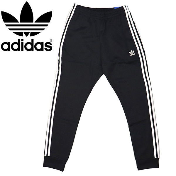 adidas (アディダス) BVB17-IA4791 SST TRACK PANTS P BLUE トラックパンツ ジャージ ブラック AD211 XL_ADIDAS