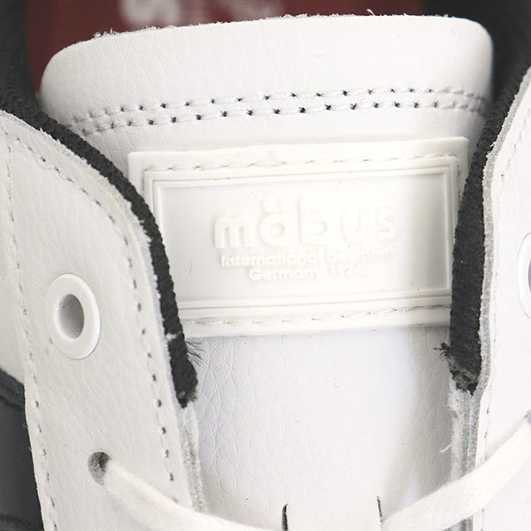 mobus (モーブス) M-2102T-1020 NEW MUNDEN ニューミュンデン レザースニーカー WHT/BLACK MBS005 40_mobus