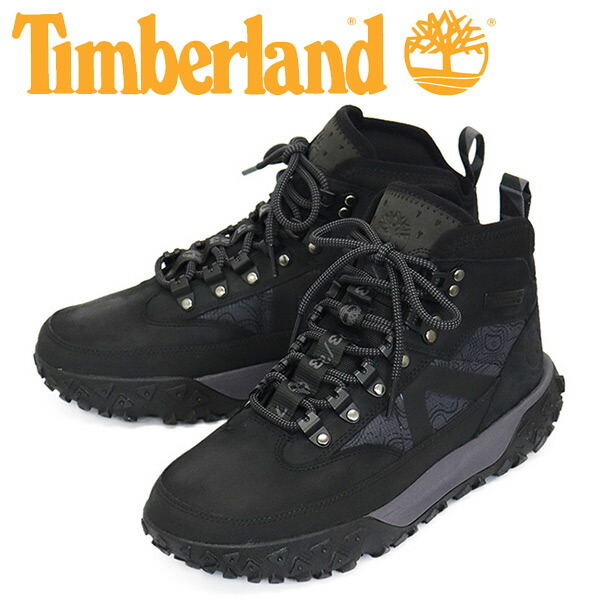 Timberland (ティンバーランド) A5XRG GSMOTION6 MID FL WP GSモーションミッド ウォータープルーフ Black TB395 US8.5-約26.5cm