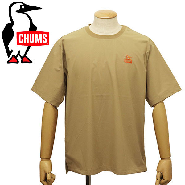 CHUMS (チャムス) CH01-2270 Airtrail Stretch T-Shirt エアトレイルストレッチ Tシャツ CMS129 B001Beige Mの画像1