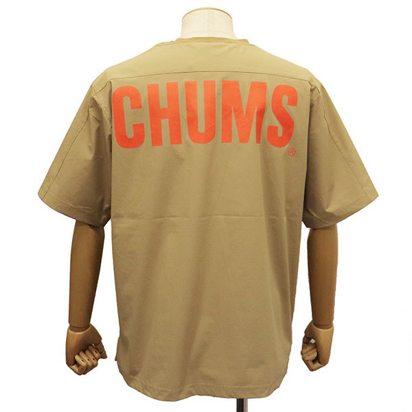 CHUMS (チャムス) CH01-2270 Airtrail Stretch T-Shirt エアトレイルストレッチ Tシャツ CMS129 B001Beige Mの画像3