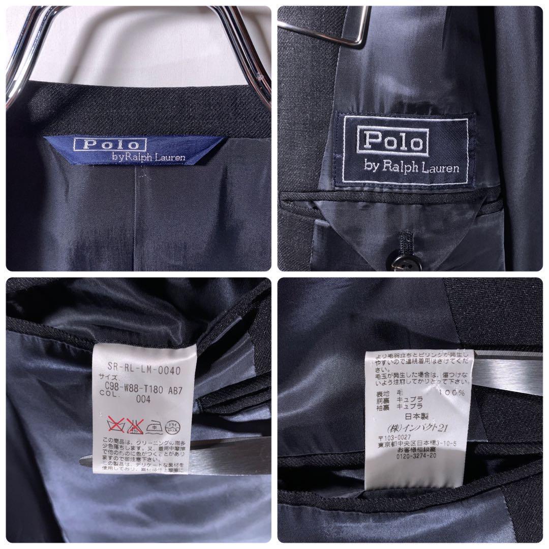 RALPH LAUREN】purple labelグレー セットアップ スーツ-