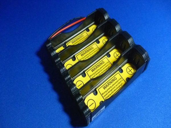 18650電池ホルダー 4本直列14.8Ｖ用（保護回路付）4S1P リチウムイオン電池ホルダー,電池ケース、バッテリーボックス,電池ボックス,電池boxの画像1