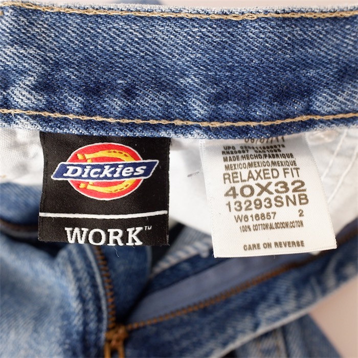 Dickies ディッキーズ 5ポケット デニムパンツ リラックスフィット ストレート メンズW40 ブルー ワーク pt-1140_画像4