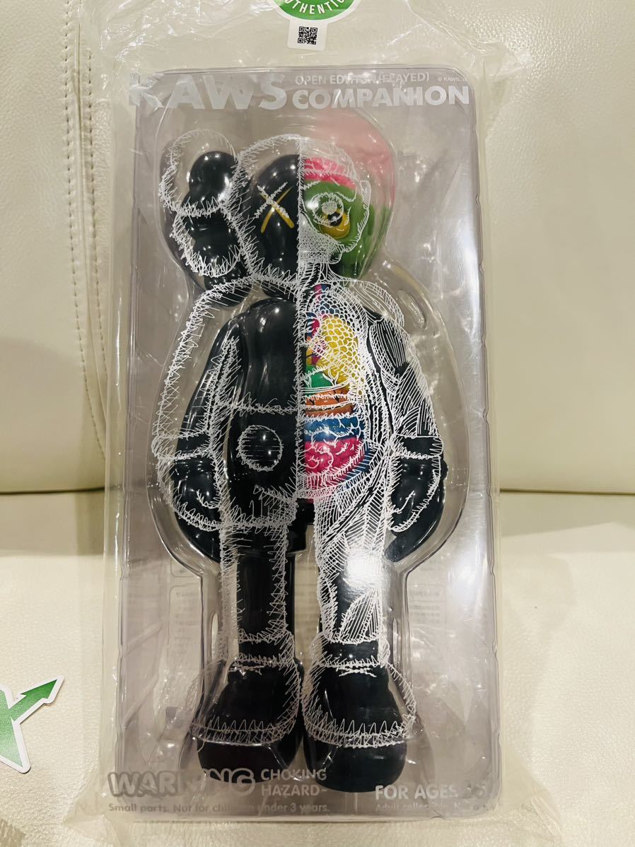 正規品KAWS COMPANION FLAYED OPEN EDITION Black 人体模型カウズ