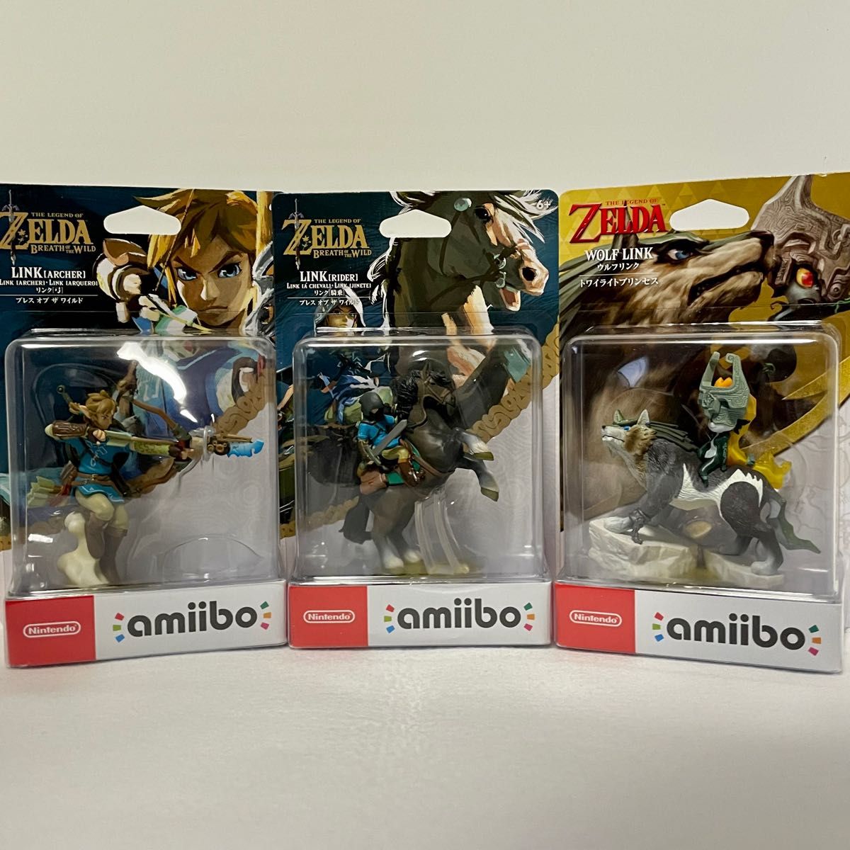 新品・未開封】amiibo アミーボ ゼルダの伝説 リンク ウルフリンク