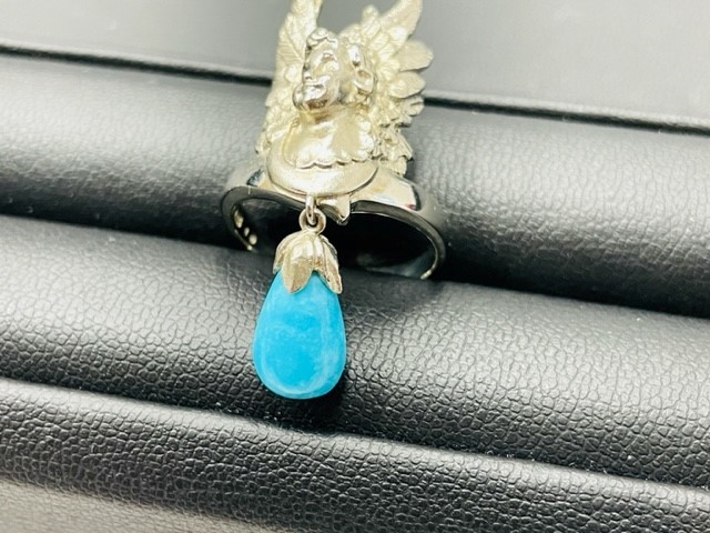 角江千代治 CHIYOJI SUMIYE トルコ石 SV925 約21
