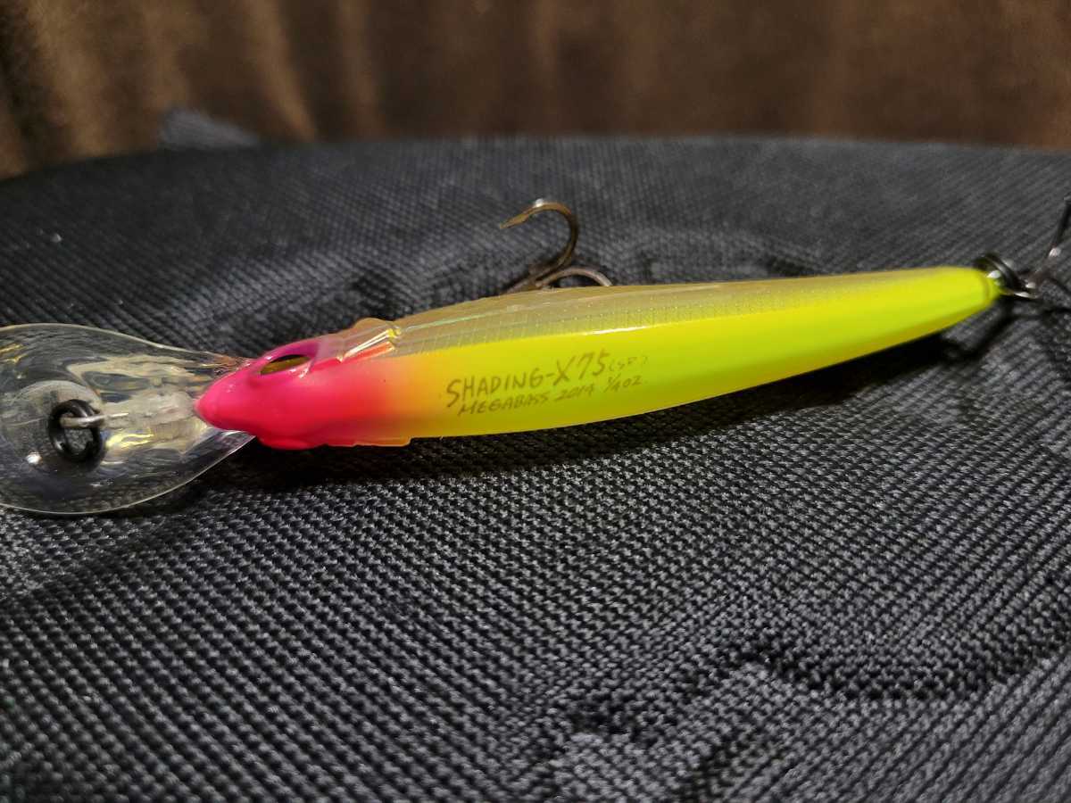 ★Megabass★SHADING-X 75 ABALONE(SP) メガバス シャッディングX 75 アバロン サスペンド AB ハチロー 美中古品 Length 75mm Weight 1/4oz_画像4