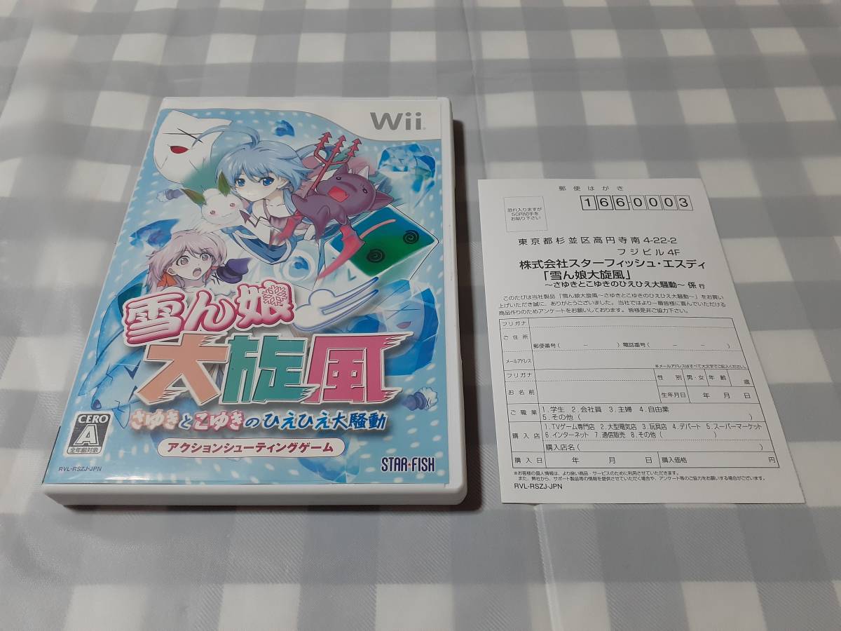 送料無料☆Wii 雪ん娘大旋風 ～さゆきとこゆきのひえひえ大騒動～