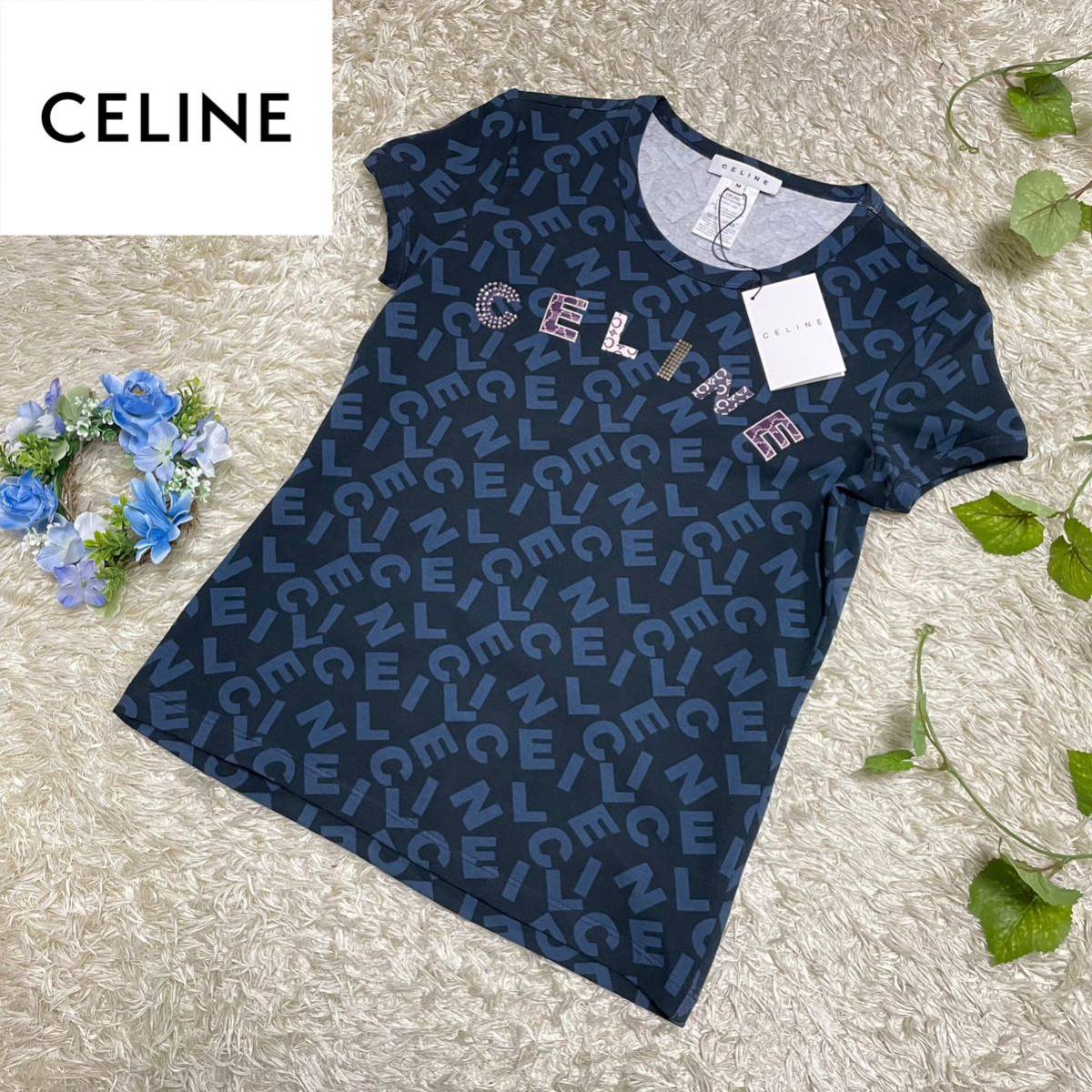 最旬ダウン 【未使用】CELINE お気に入り セリーヌTシャツXSサイズ