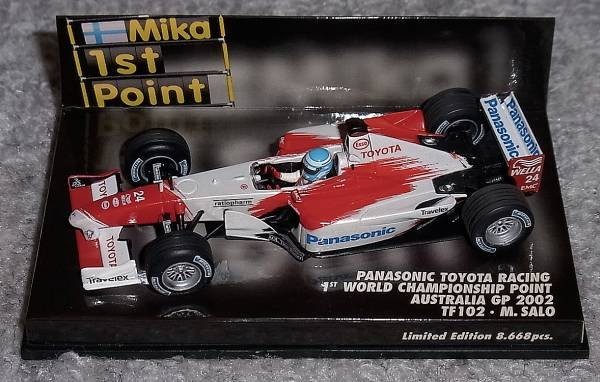 1/43 トヨタ TF102 サロ 初ポイント オーストラリア 2002 TOYOTA