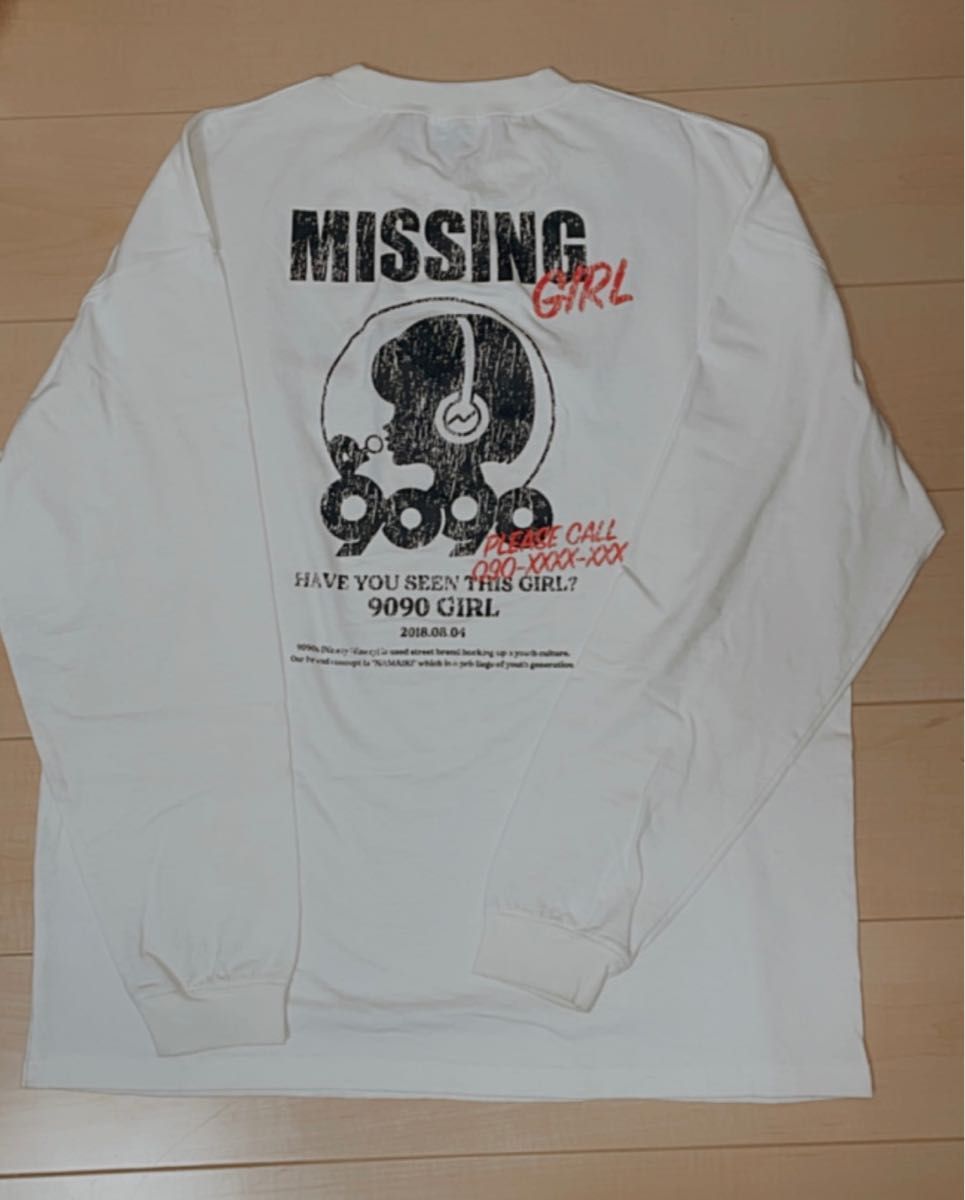 最安値　9090【移動販売限定商品】　missing girl ロンT