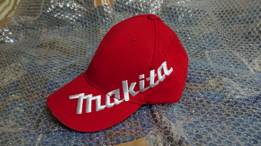 刺繍 作業 マキタ makita 帽子 キャップ 刺繍 赤 umaonline.com.br