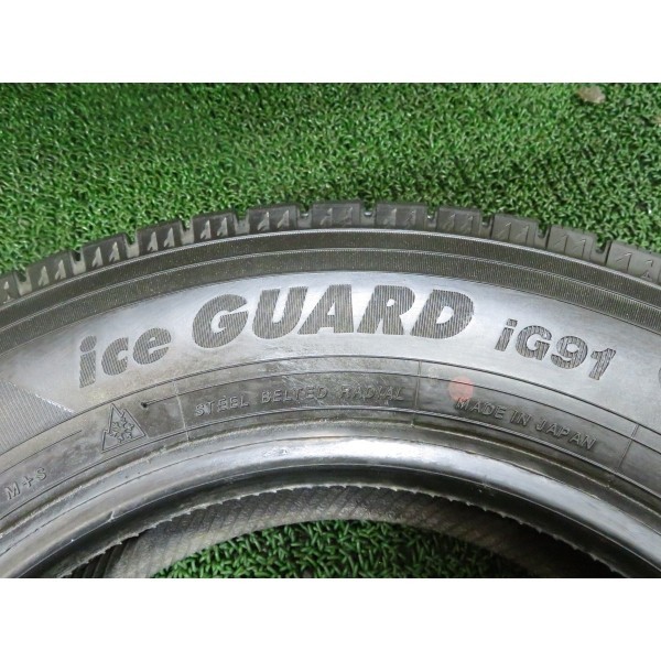 2020年製 9分山 ヨコハマ iceGUARD iG91 155/80R14 88/86N LT 4本/札幌市手渡し可/中古スタッドレスタイヤ(冬タイヤ) P_71の画像8