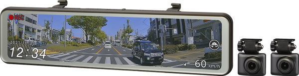 コムテック デジタルインナーミラードライブレコーダーZDR038駐車監視