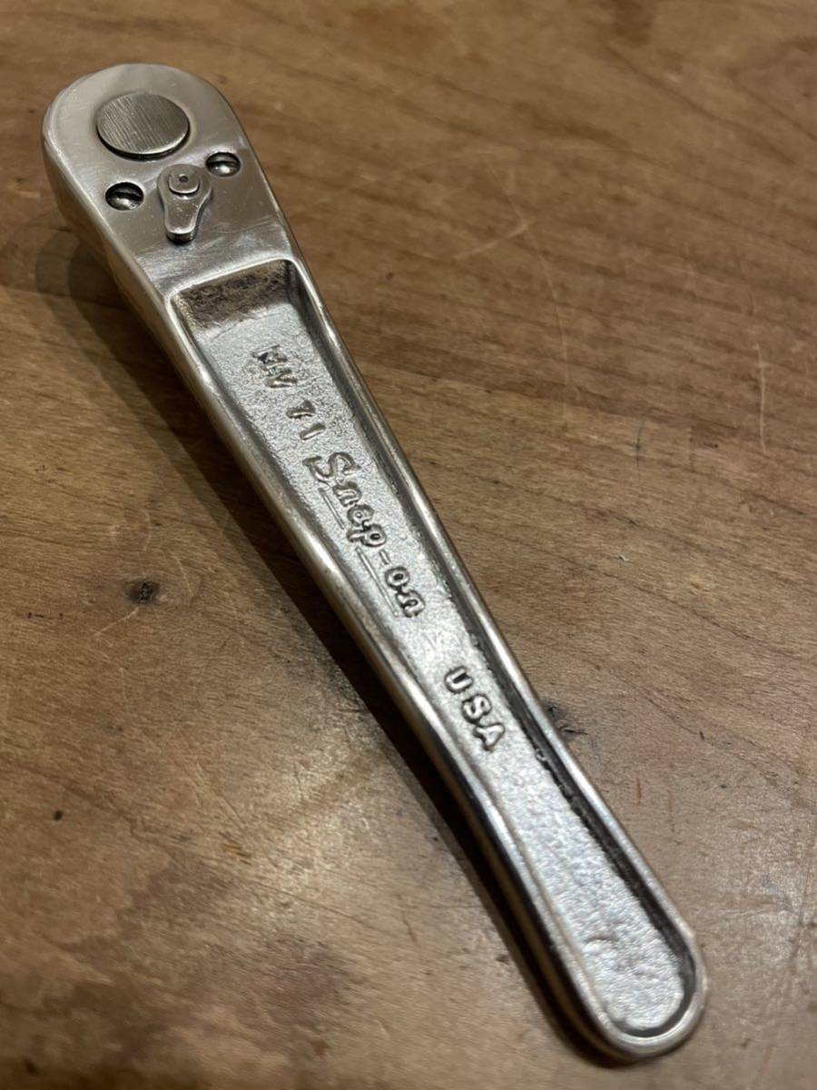 スナップオン Snap-on ラチェット 差込角1 MV71 旧ロゴ OH済み ハンド