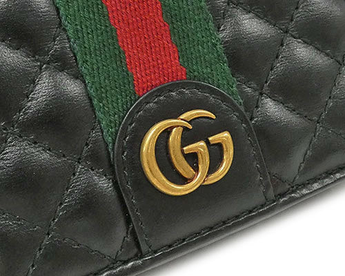 いいたしま Gucci - 美品☆グッチ 二つ折りミニ財布 GGマーモント