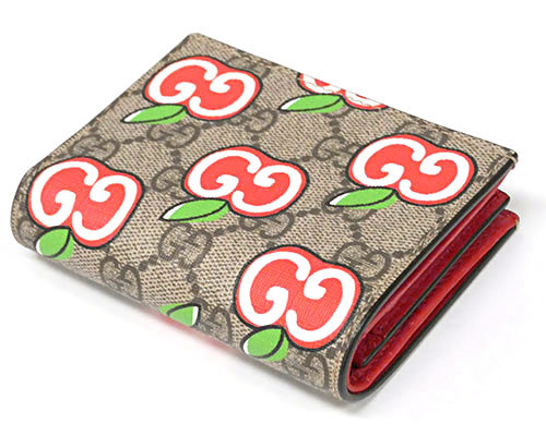グッチ 財布 624641 GUCCI GGスプリーム GGアップル 二つ折り