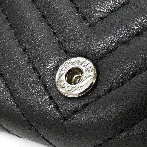 シャネル 財布 CHANEL ラムスキン ボーイシャネル 三つ折り コンパクト
