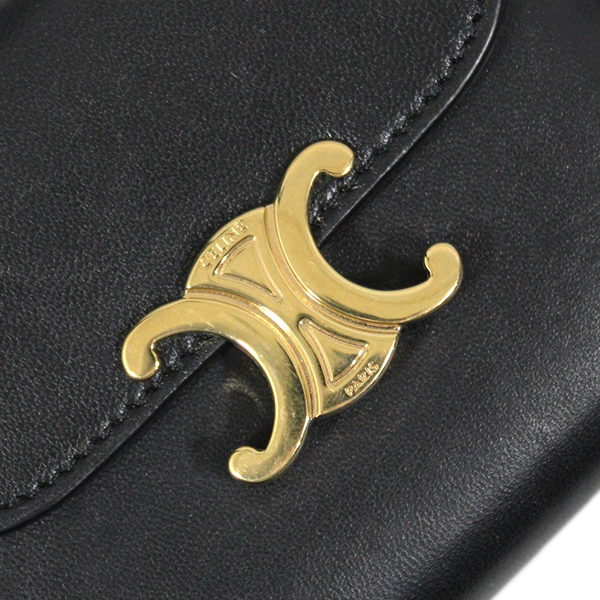 中古 セリーヌ 財布 10D783DPV.38NO CELINE シャイニーカーフスキン