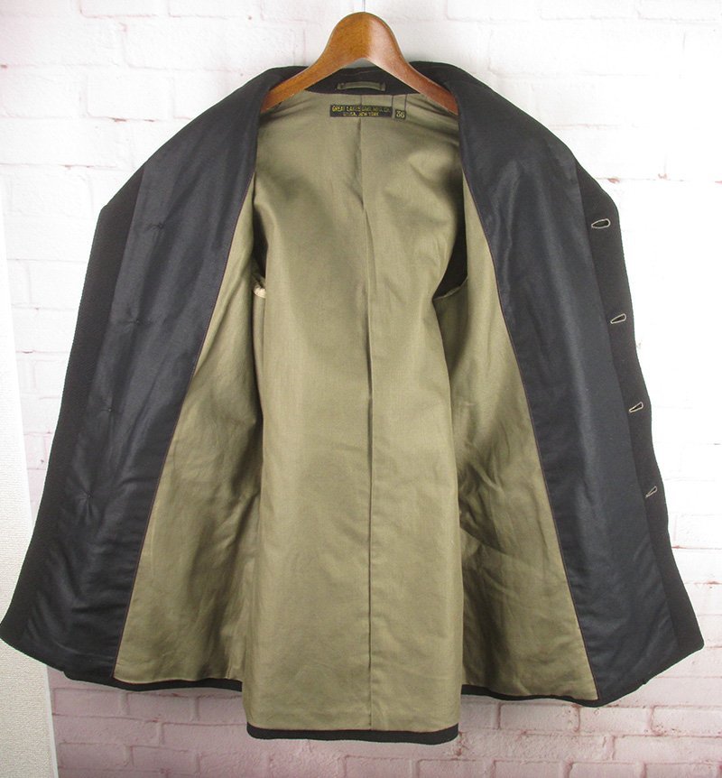 LFJ21435 FREEWHEELERS フリーホイーラーズ Langley ENGINEER'S OVER COAT ラングレー オーバーコート 36 極美品_画像3