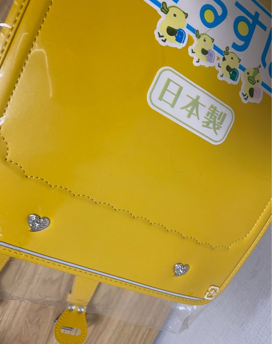 【新品未使用】ランドセル6年保証 かるすぽ イエロー黄色　レモン　箱付き
