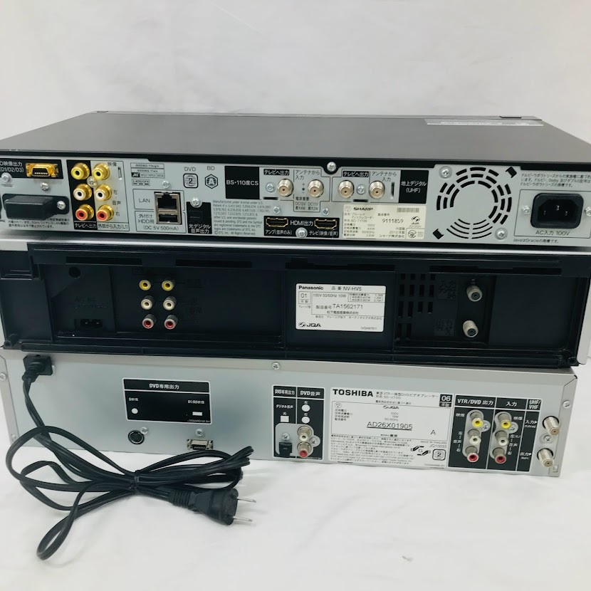 ビデオデッキ ブルーレイレコーダー DVDプレーヤー 3点セット BD-T1100