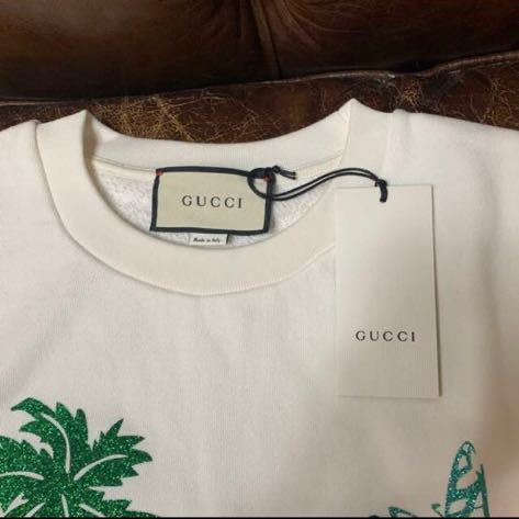 グッチ Gucci Hawaii CROPPED SWEATSHIRT L-