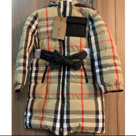 BURBERRY キッズ チェック リバーシブル ダウン コート 140｜Yahoo