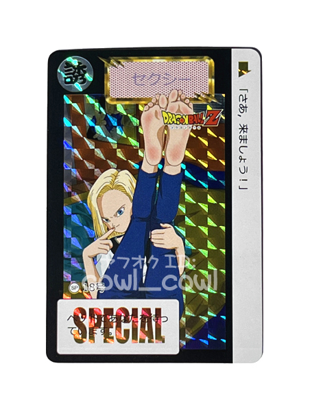 ACG カード ドラゴンボール 白05 18号 プリズム キラ カードダス
