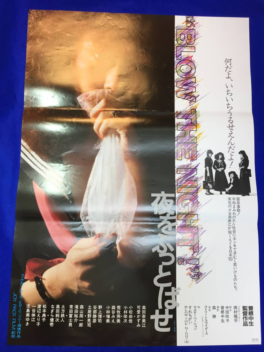 信頼への信頼 mb3632『BLOW THE NIGHT夜をぶっとばせ』B2判ポスター 曾根中生 その他