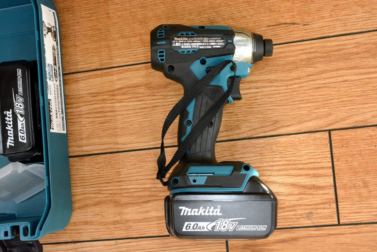 1D577☆Makita マキタ 充電式 インパクトドライバ TD157DRGX 18V 6.0Ah
