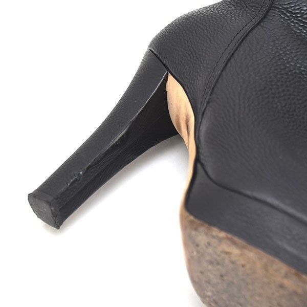 グッチ GUCCI Gロゴチャーム タッセル ロングブーツ ブラック 黒 36.5(約23.5cm) sh22-9216
