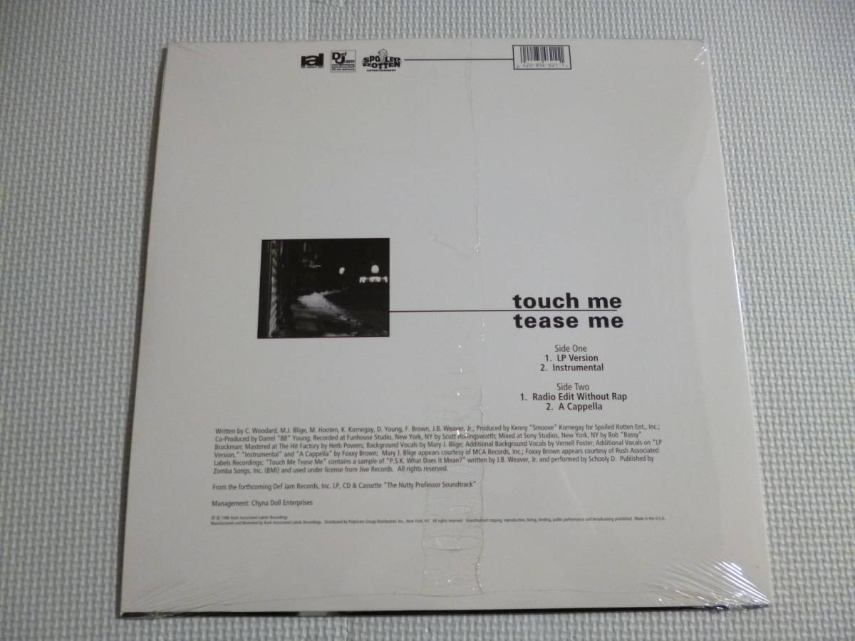 新品シールド CASE / Touch Me Tease Me■'96年USオリジナル盤12” feat. Foxxy Brownの画像2