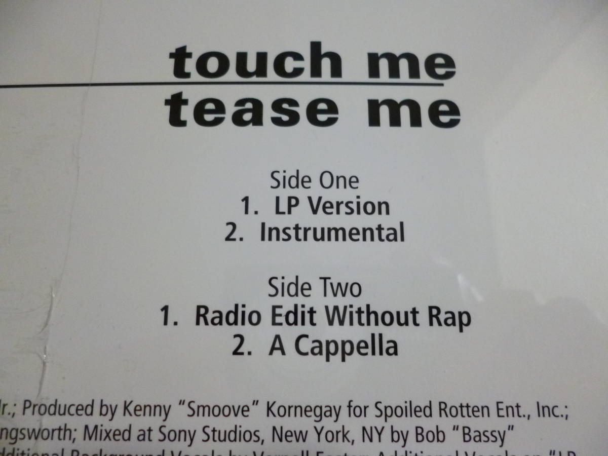 新品シールド CASE / Touch Me Tease Me■'96年USオリジナル盤12” feat. Foxxy Brownの画像3
